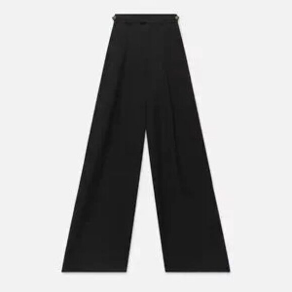 Frame Ritz Paris Pleated Trousers in Black 0 - Picture 4 of 8